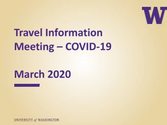 Meeting  COVID-19  March 2020  Change/Cancellation of Travel Plans  Reimbursable reasons: