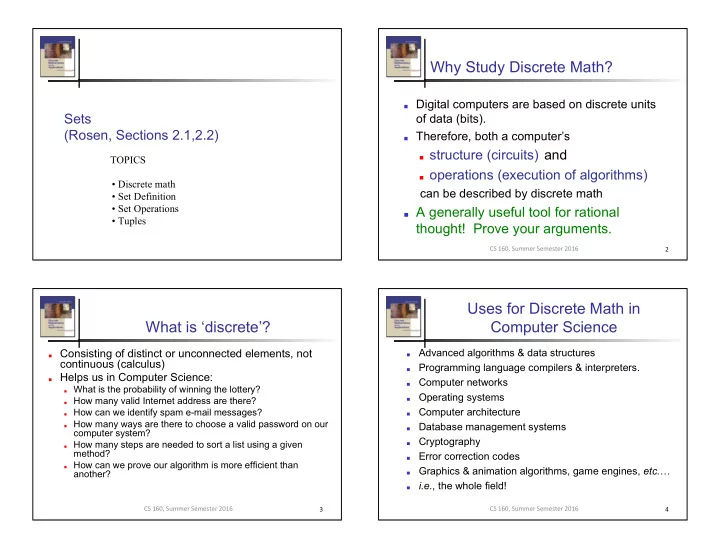 why study discrete math