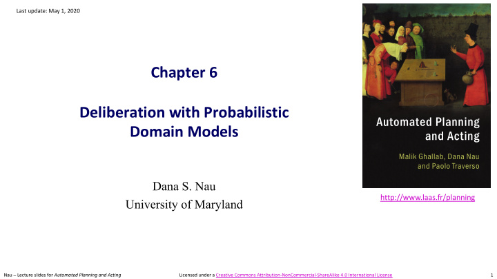 chapter 6 deliberation with probabilistic