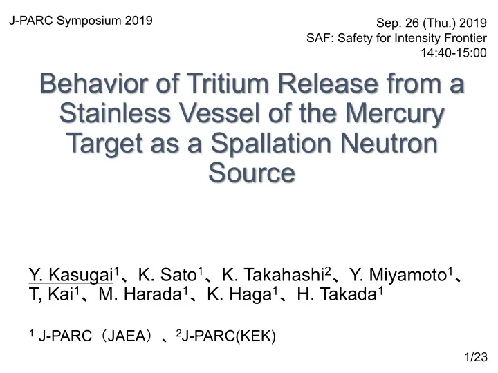 behavior of tritium release from a stainless vessel of