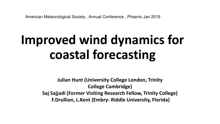 improved wind dynamics for coastal forecasting