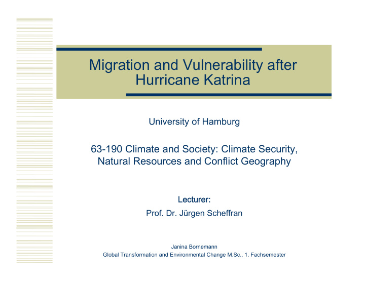 migration and vulnerability after hurricane katrina