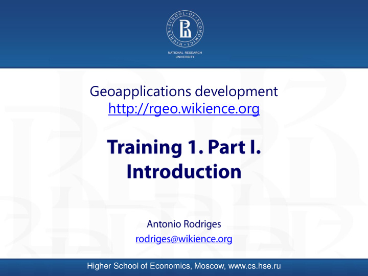 geoapplications development http rgeo wikience org