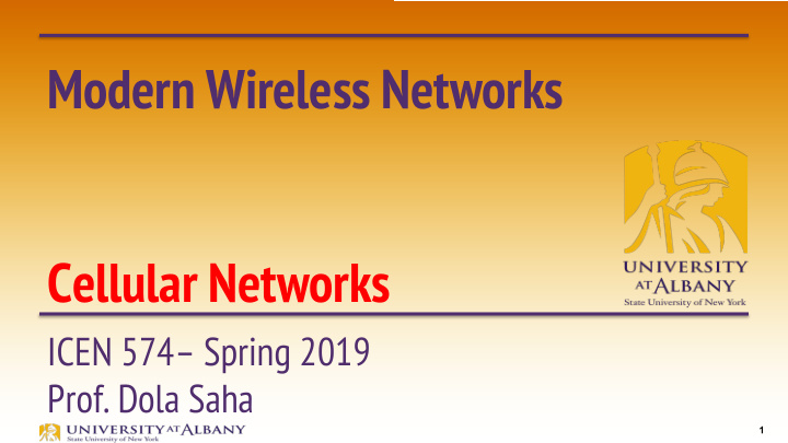 modern wireless networks cellular networks