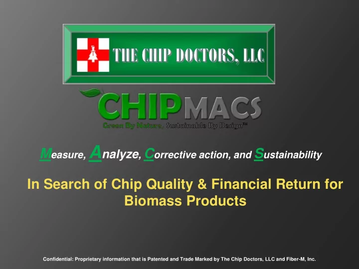 who are the chip doctors since 1991 the chip doctors llc