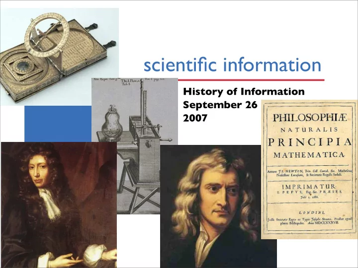 scientific information