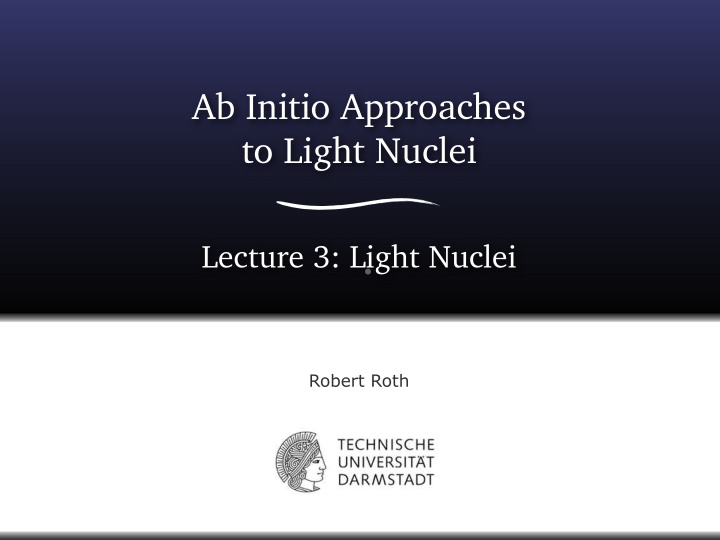 ab initio approaches to light nuclei