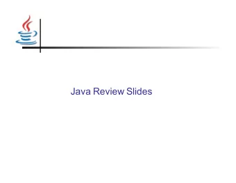 Java Review Slides  Hello World Program  // HelloWorld  // Author: Chris Wilcox  // Date: