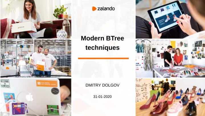 modern btree techniques