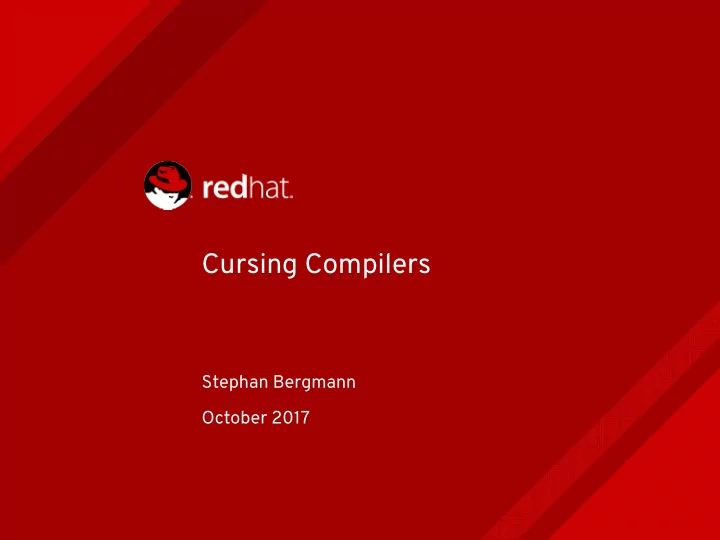 c u r s i n g c o m p i l e r s