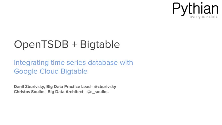 opentsdb bigtable