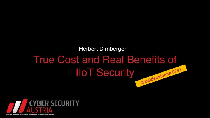 true cost and real benefits of