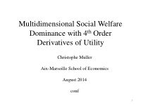 multidimensional social welfare dominance with 4 th order