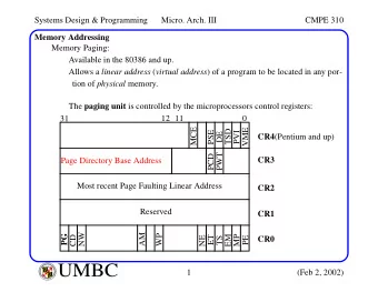 UMBC  A  B  M  A  L  T  F  O  U  M  B  C  I  M  Y  O  R  T  1  (Feb 2, 2002)  I  E  S  R  C  E  O