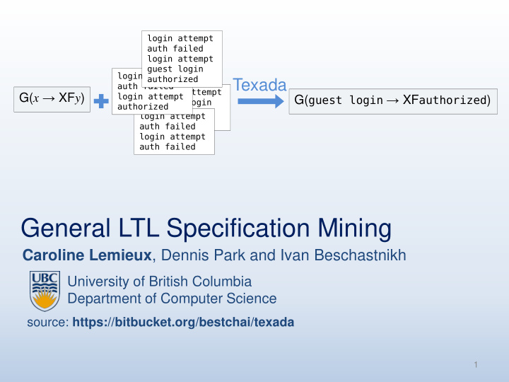 general ltl specification mining