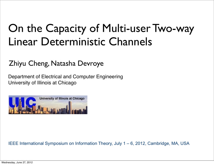 on the capacity of multi user two way linear