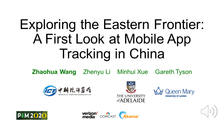 exploring the eastern frontier a first look at mobile app