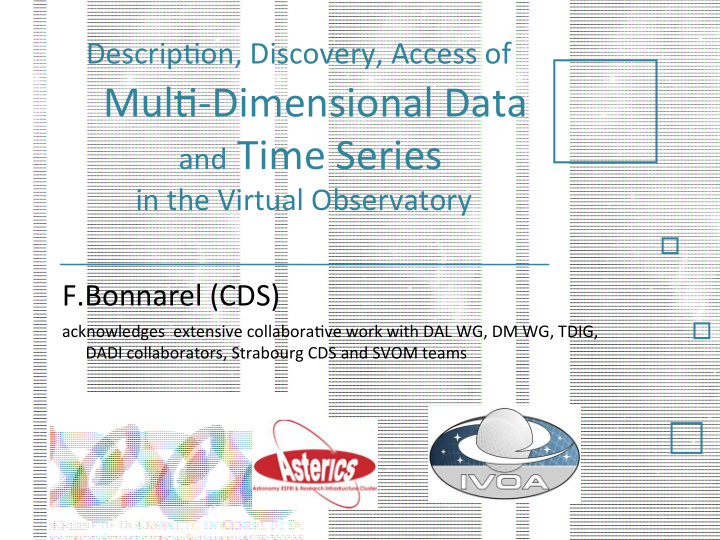 descriptin discivery access if multi dimensiinal data and