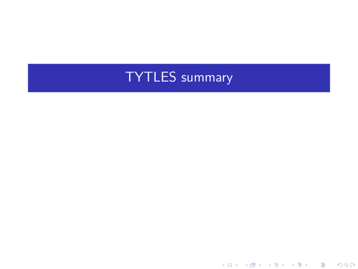 tytles summary why types for lexical semantics
