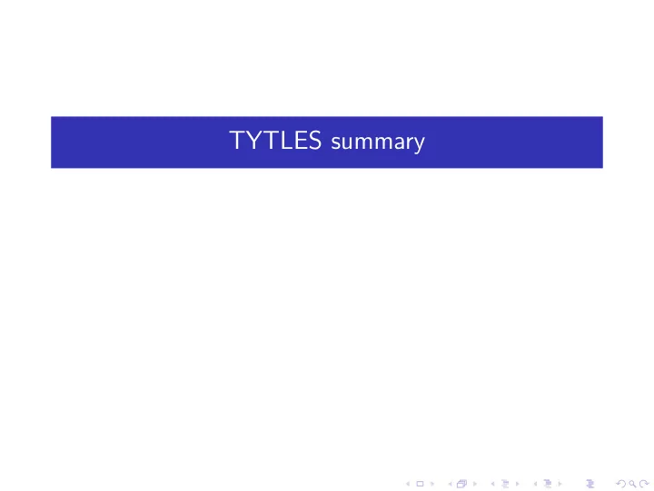 tytles summary why types for lexical semantics