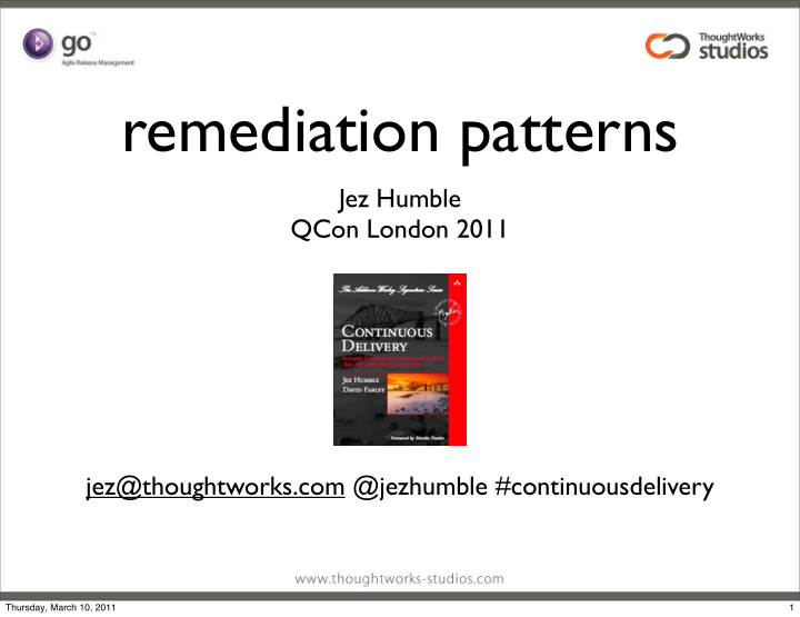 remediation patterns