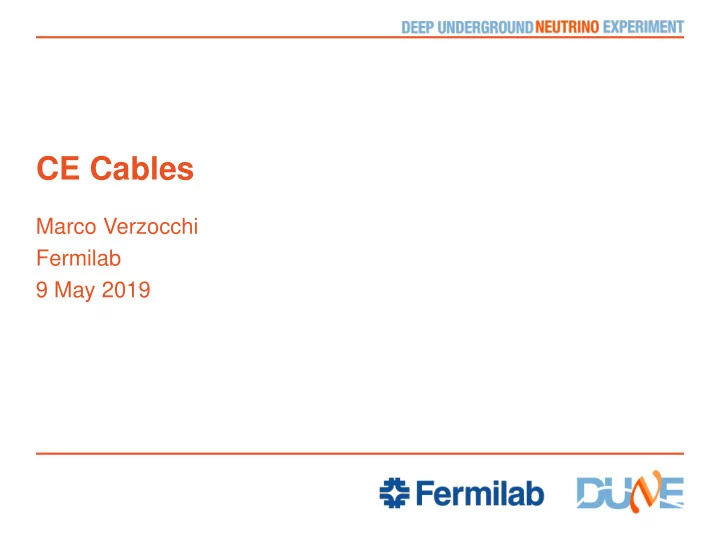 ce cables