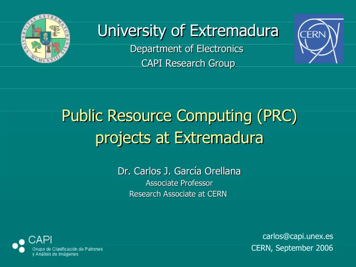 university of extremadura university of extremadura