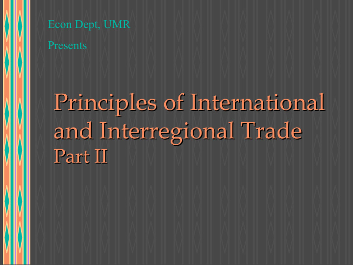principles of international principles of international