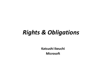 Rights &amp; Obligations  Katsushi Ikeuchi  Microsoft  Who the hell is this guy?  Physics-based