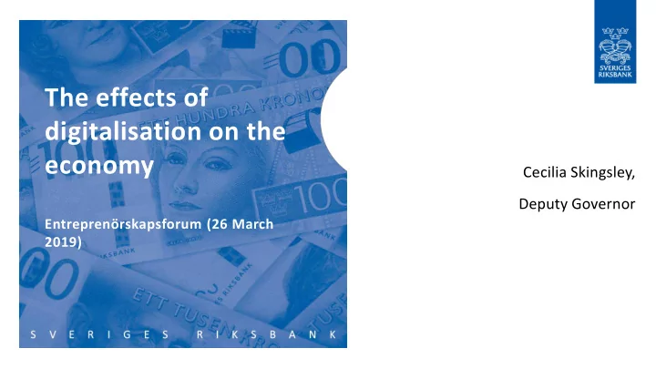 the effects of digitalisation on the economy