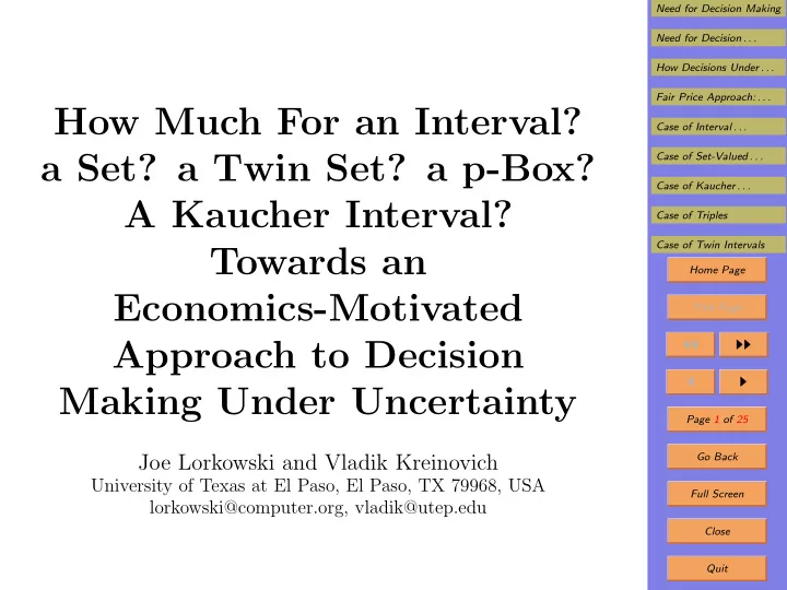 how much for an interval