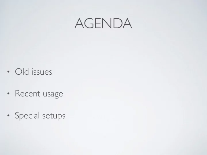 agenda