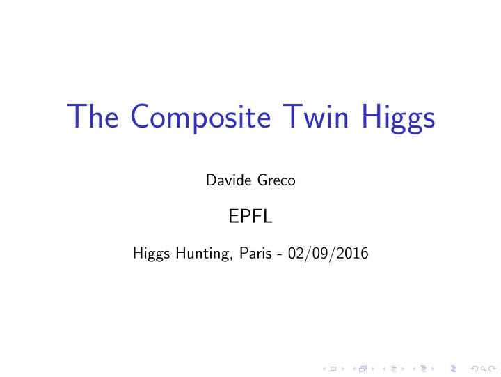 the composite twin higgs