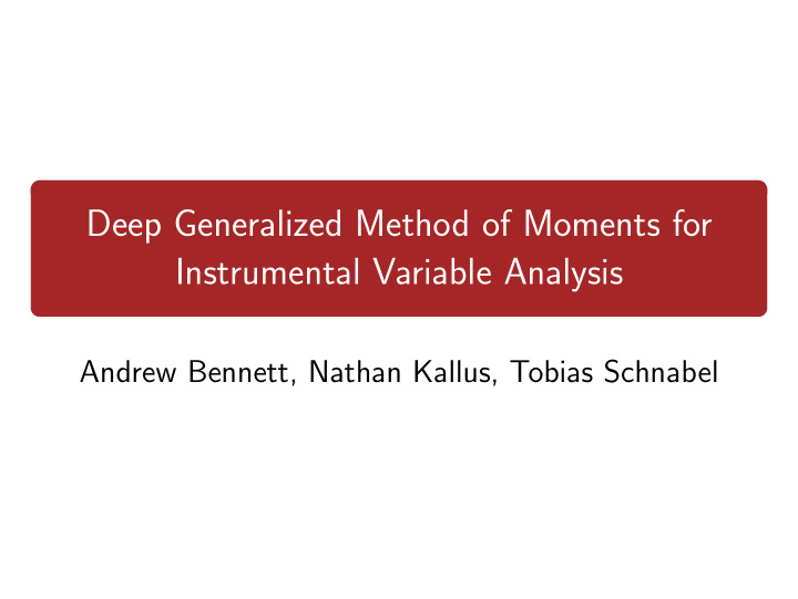 deep generalized method of moments for instrumental