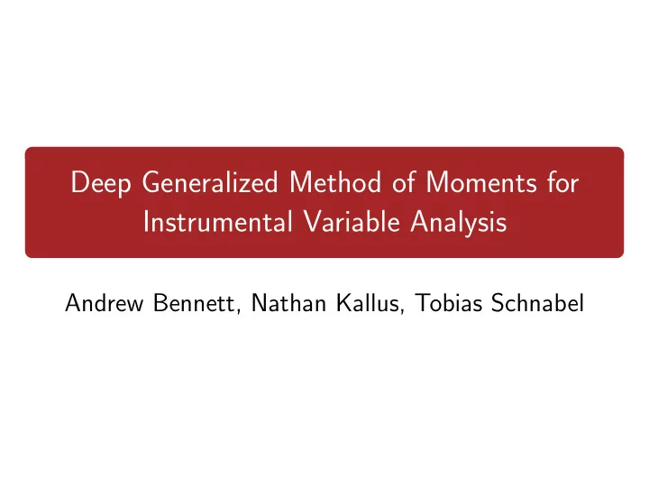 deep generalized method of moments for instrumental