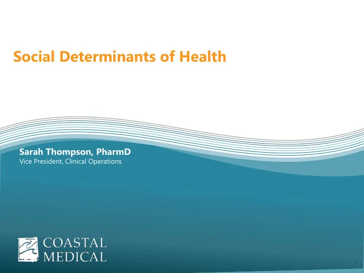 social determinants of health