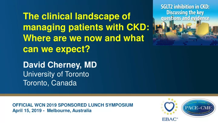 the clinical landscape of
