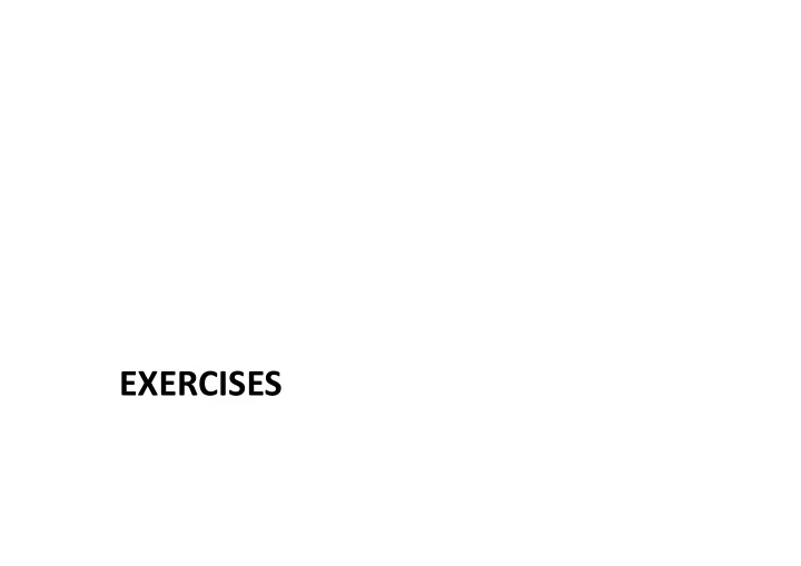 exercises