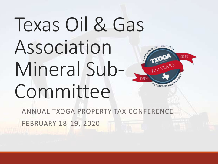 texas oil amp gas association mineral sub