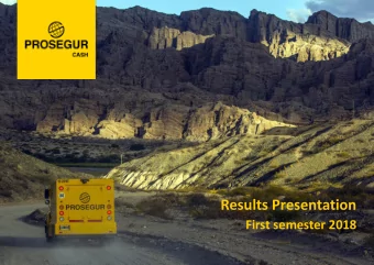 Results Presentation  First semester 2018  0  CASH  Cash in the media  Relevant news of the quarter