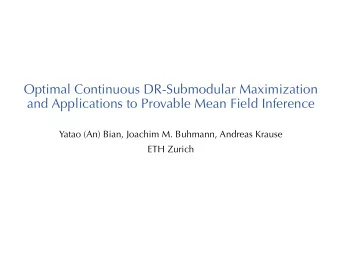 Optimal Continuous DR-Submodular Maximization  and Applications to Provable Mean Field Inference