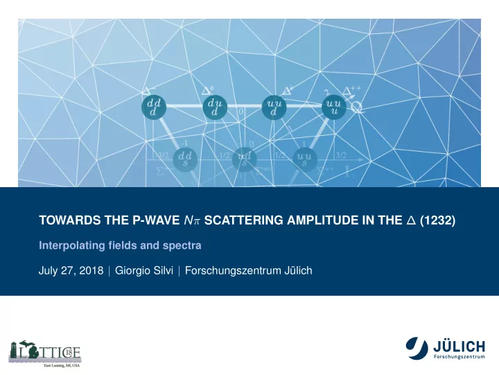 towards the p wave n scattering amplitude in the 1232