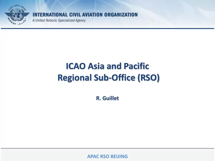 regional sub office rso