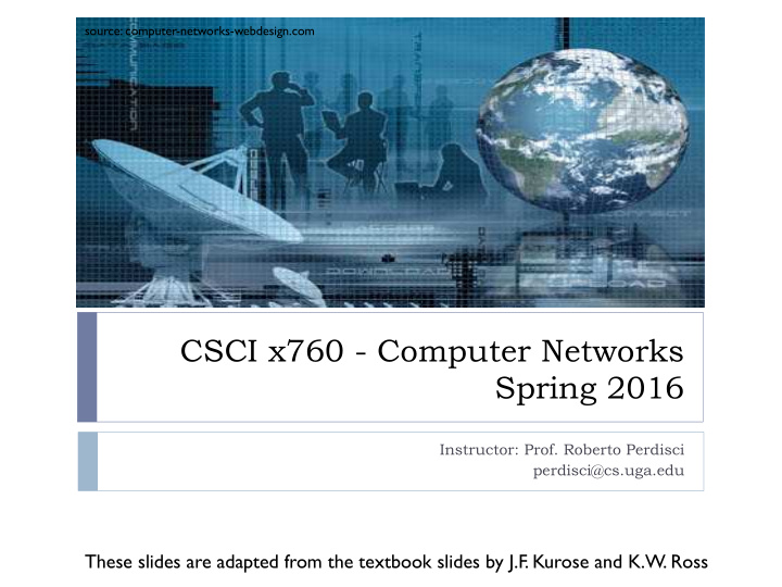 csci x760 computer networks spring 2016