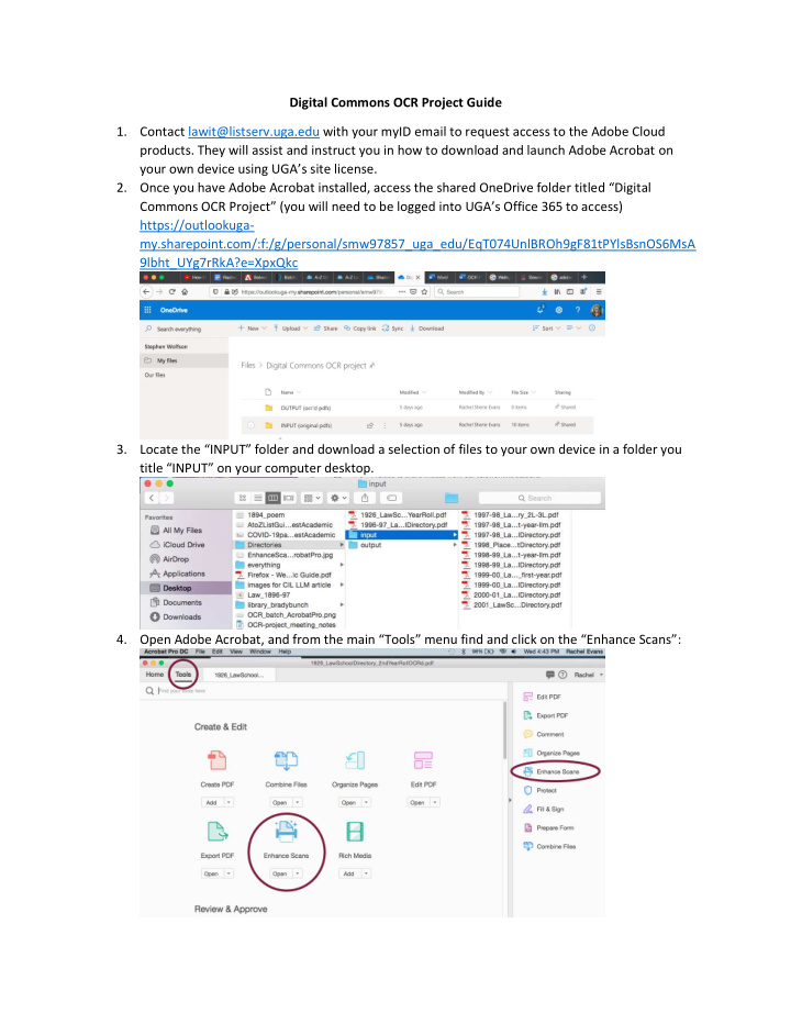 digital commons ocr project guide 1 contact lawit