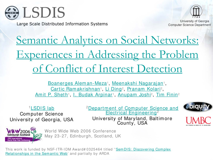 semantic analytics on social networks experiences in