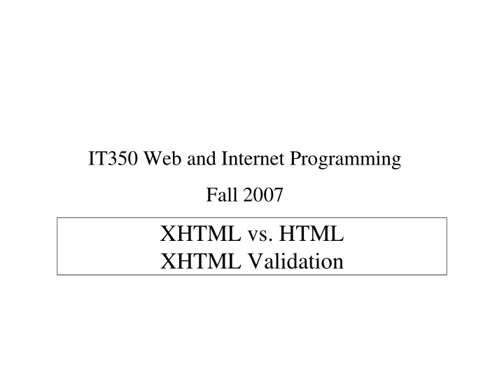 xhtml vs html xhtml validation web markup languages html