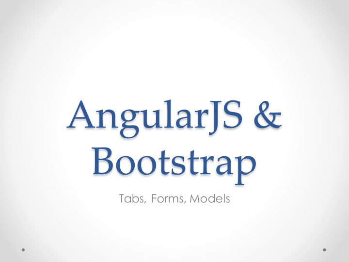 angularjs bootstrap