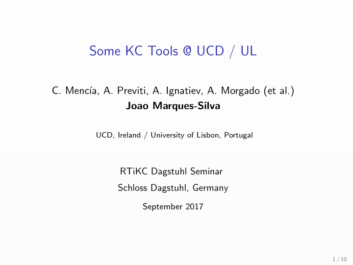 some kc tools ucd ul