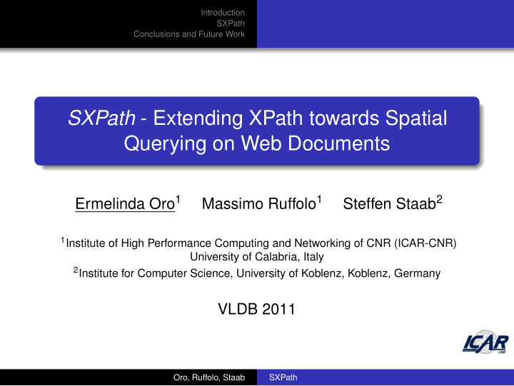 sxpath extending xpath towards spatial querying on web